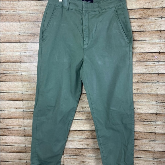 $258 The Script “Matilde” Green Cropped Pants Sz 4 - Picture 3 of 11